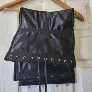 Black Satin ( ? ) Corset